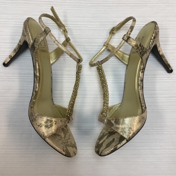 Exciting Heels with Rhinestones.  M by Marinelli - Picture 4 of 6